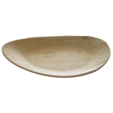 Abena Plates, Oval, Eco-Friendly Palm Leaves, Extra Large - 12.2 x 7 Raaga Plate, PK100 132383